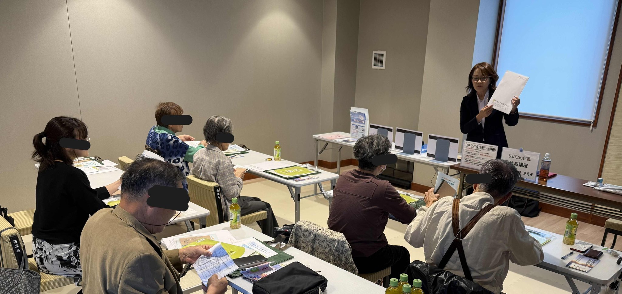 過去開催の「ゆいごん白書作成講座」会場（海泉寺）