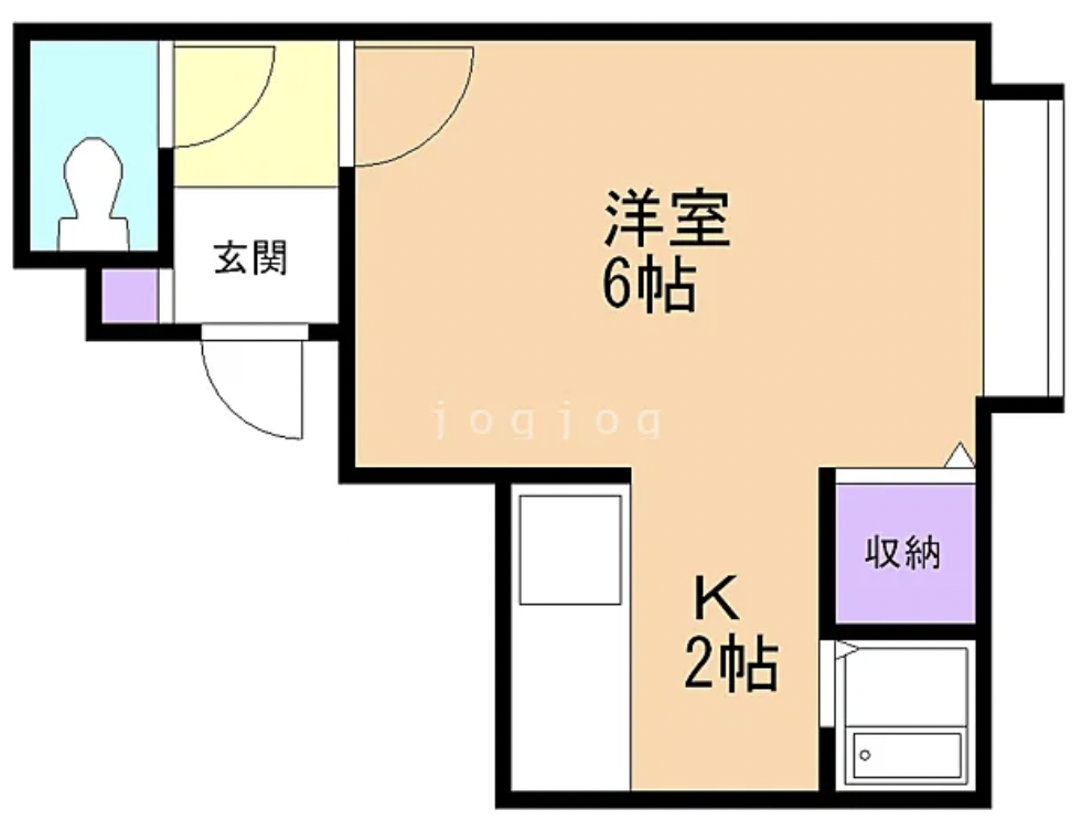 「ハナモモ札幌2nd」の間取り図