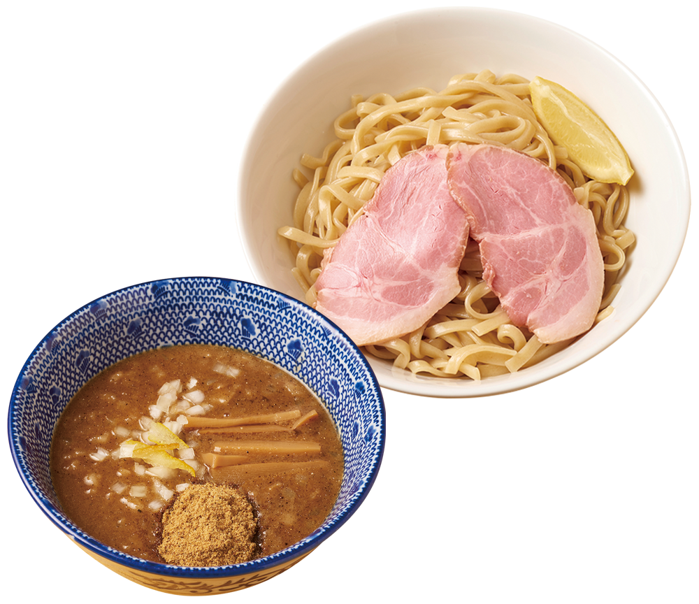 「豚骨魚介つけ麺」の麺とスープ