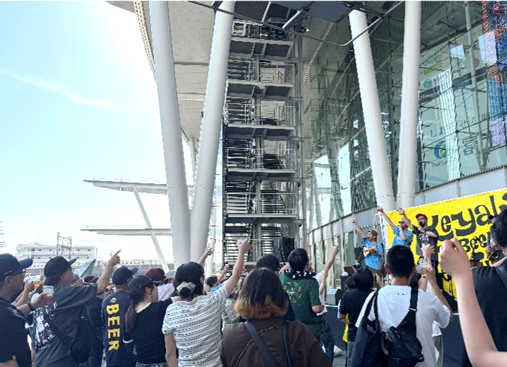 けやきBEER LIVEのステージの様子