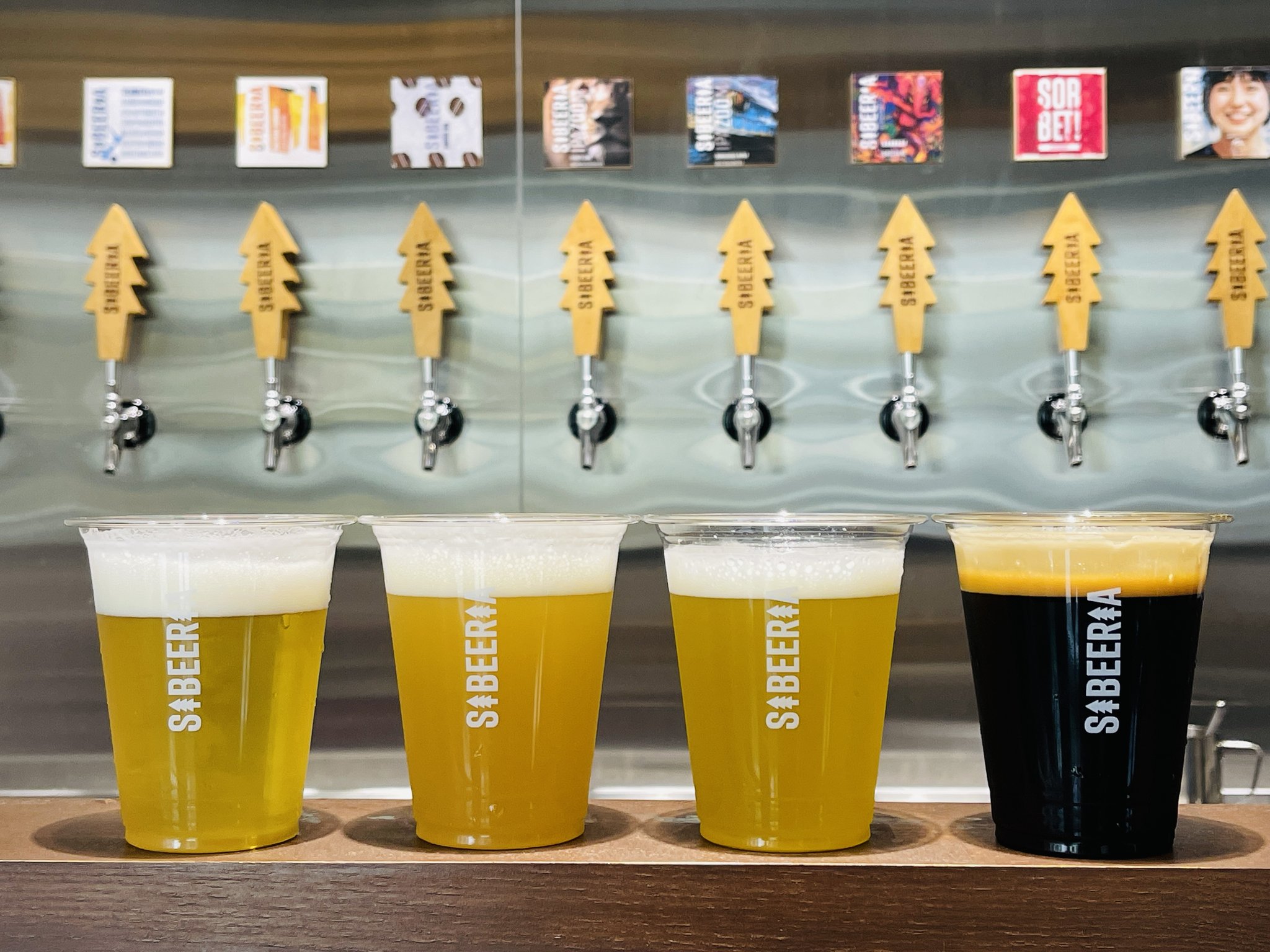 SIBEERIA BREWERYのタップラインナップ
