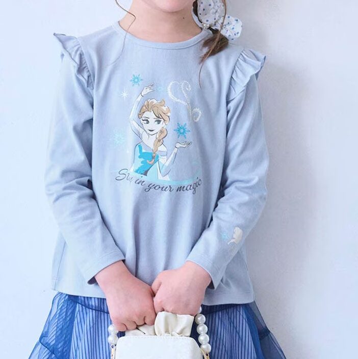 肩フリル長袖Ｔシャツ　エルサ