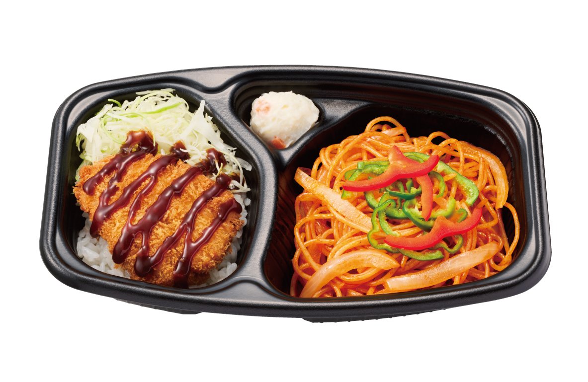 「チキンかつナポリタン弁当」の中身