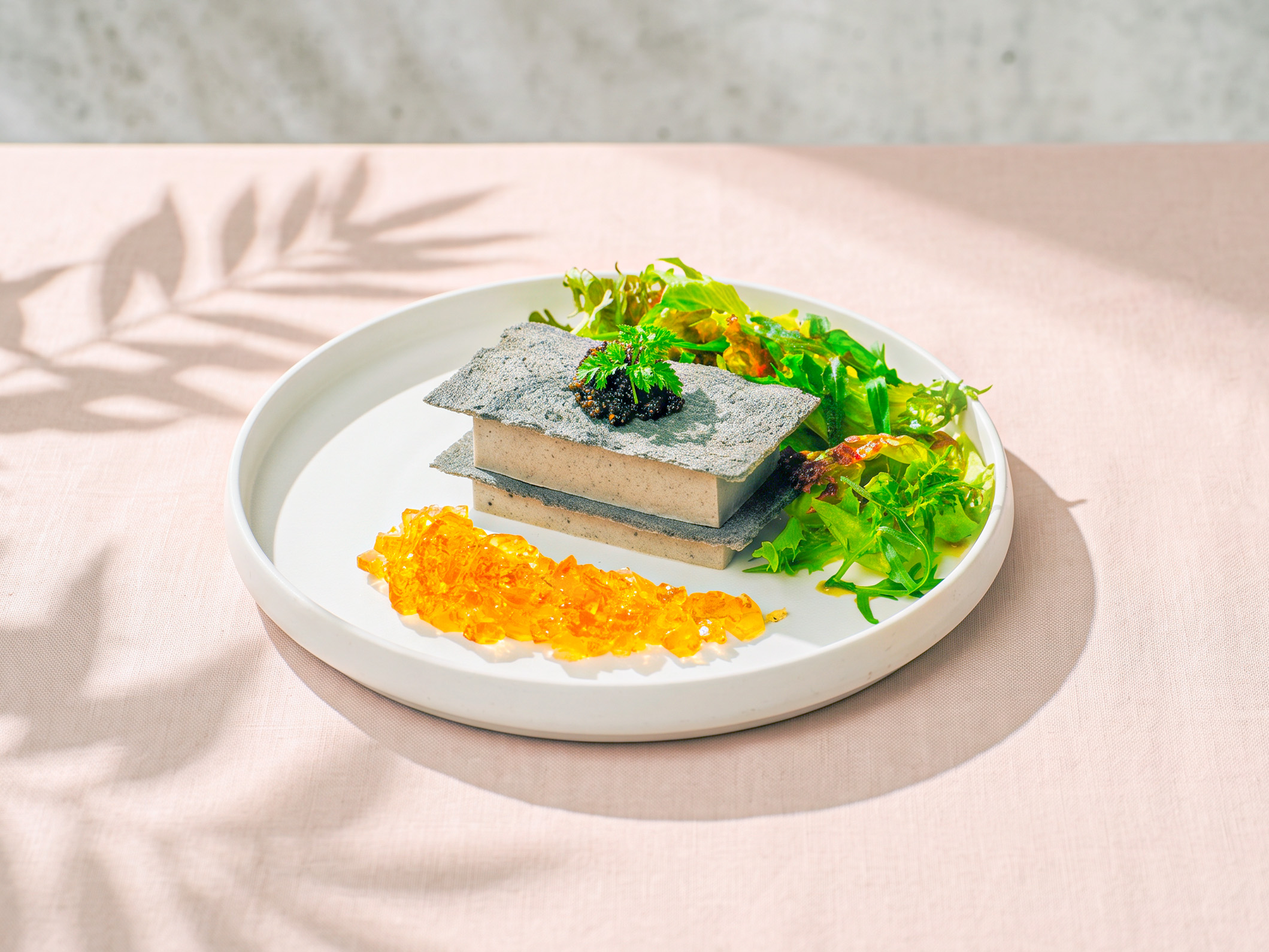 茄子と黒ゴマムース~東洋館~