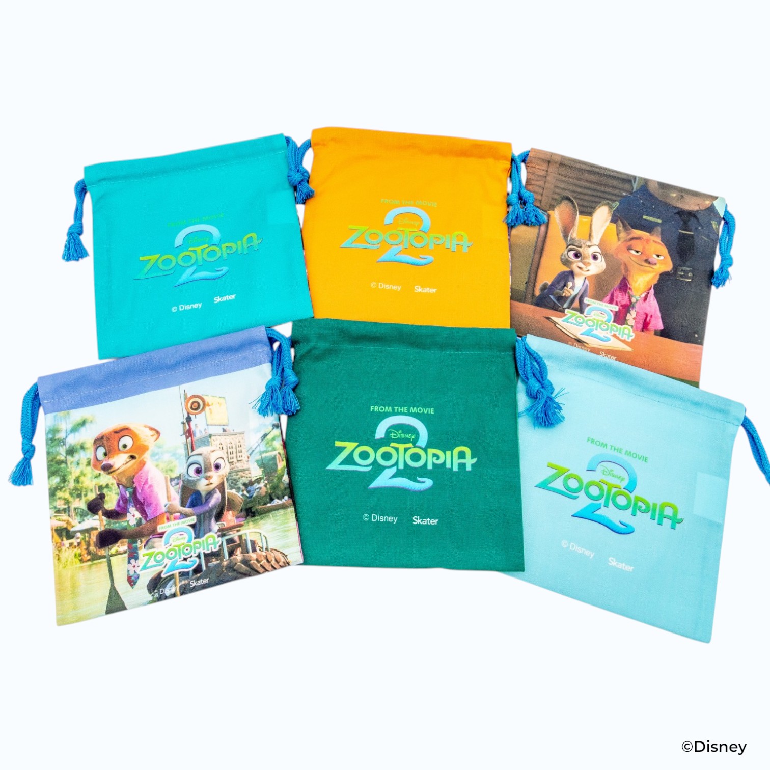 スケーター ディズニー『ズートピア2』 ブラインドランチ巾着M 裏