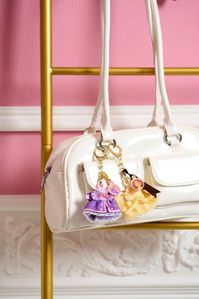 ミニコスチャーム -ディズニープリンセス- 使用イメージ キーチェーン