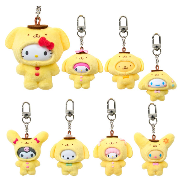 「ちびっとも」シークレットキーホルダー　ポムポムプリンコスチューム