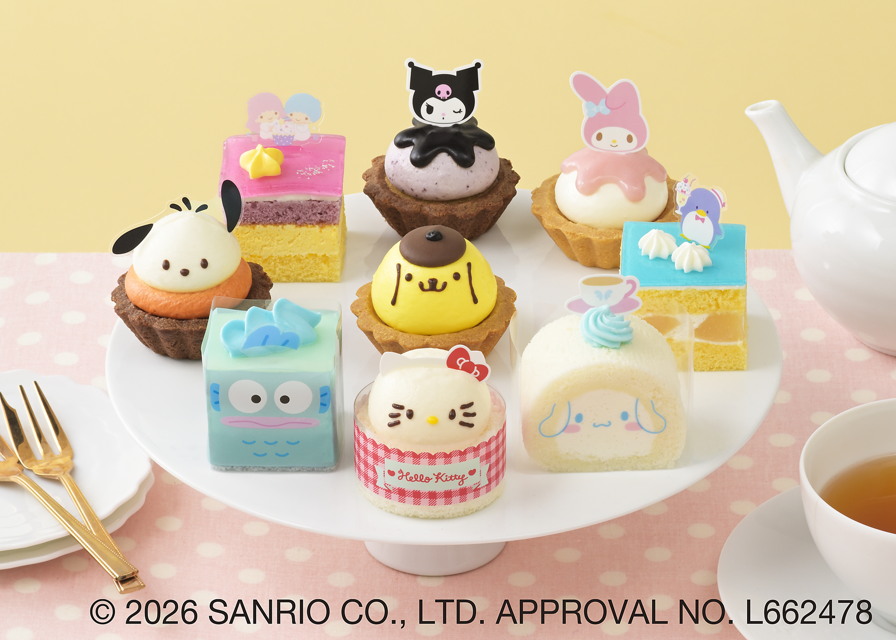 ＜サンリオキャラクターズ＞スイーツコレクション（9個入）　イメージ
