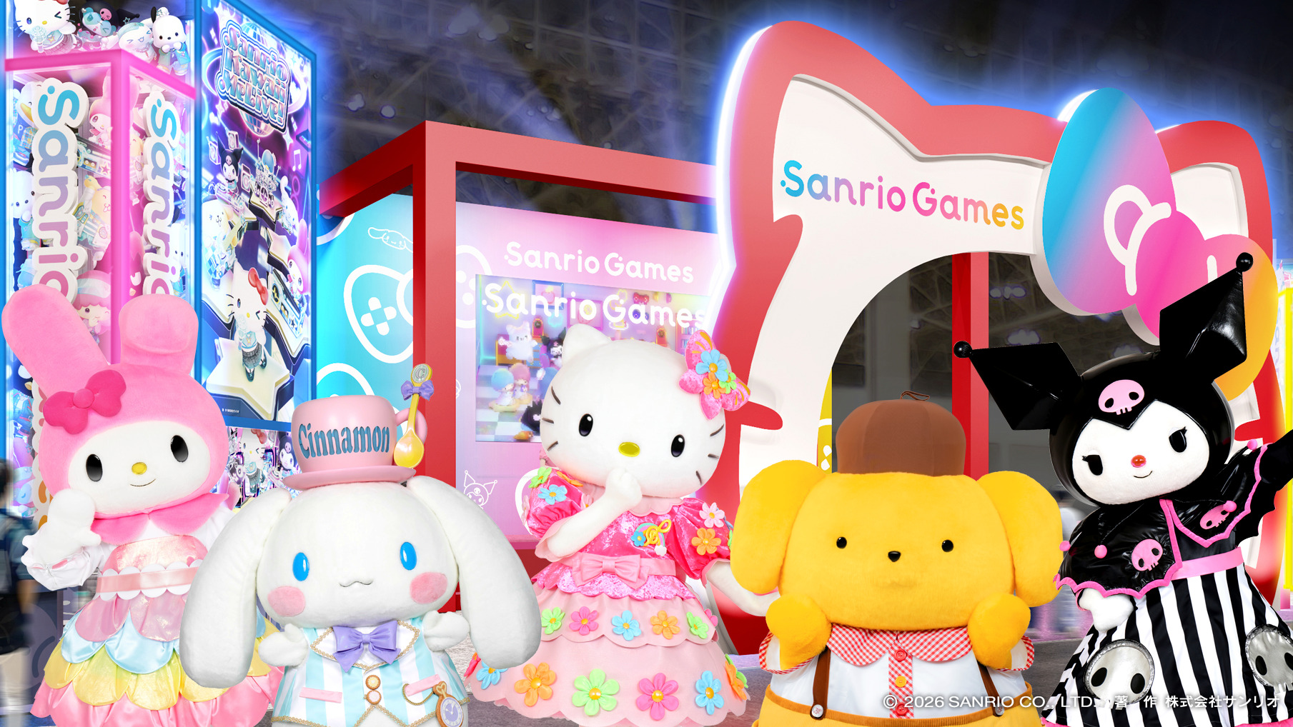サンリオキャラクターによるステージイベントを開催