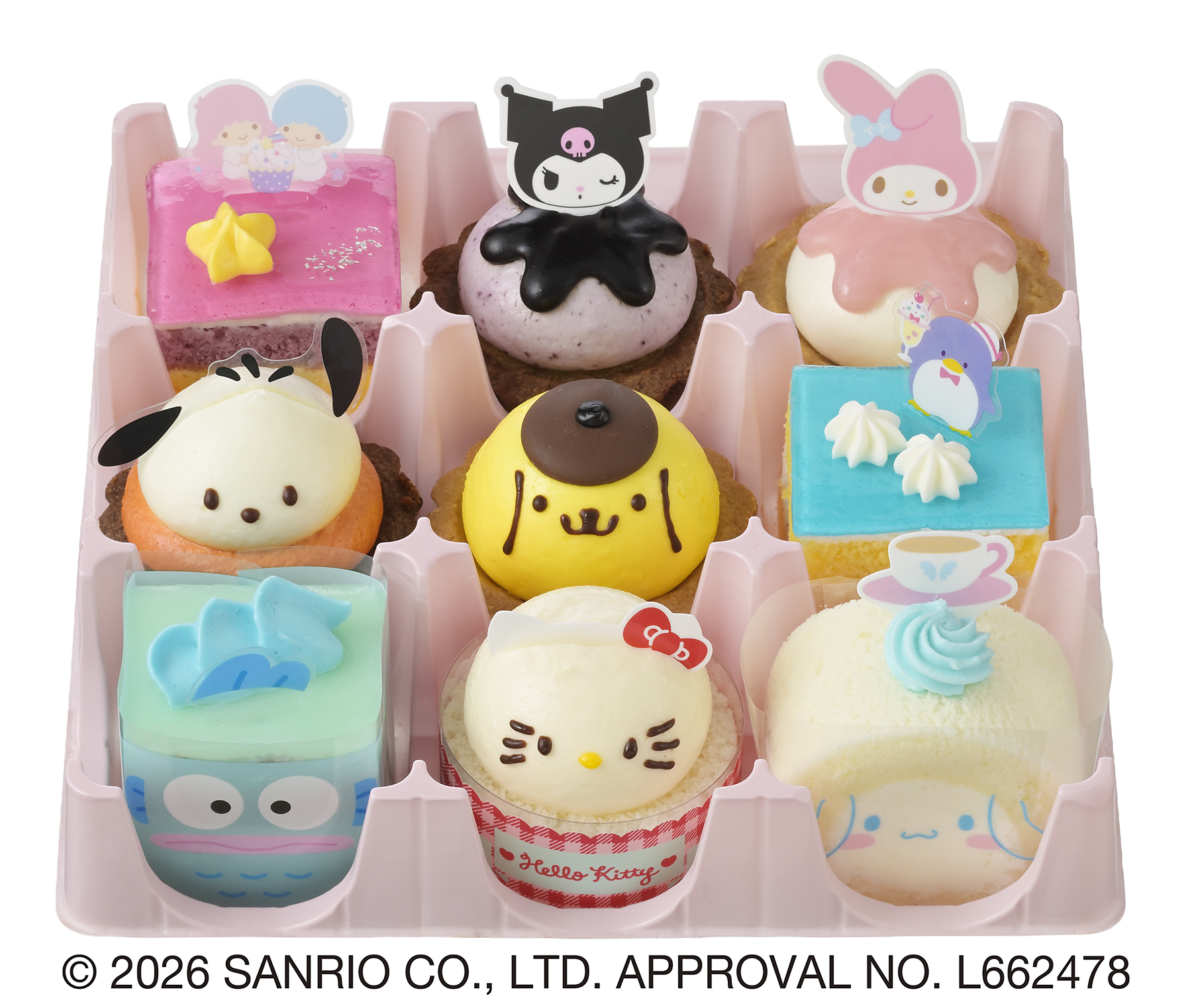 ＜サンリオキャラクターズ＞スイーツコレクション（9個入）