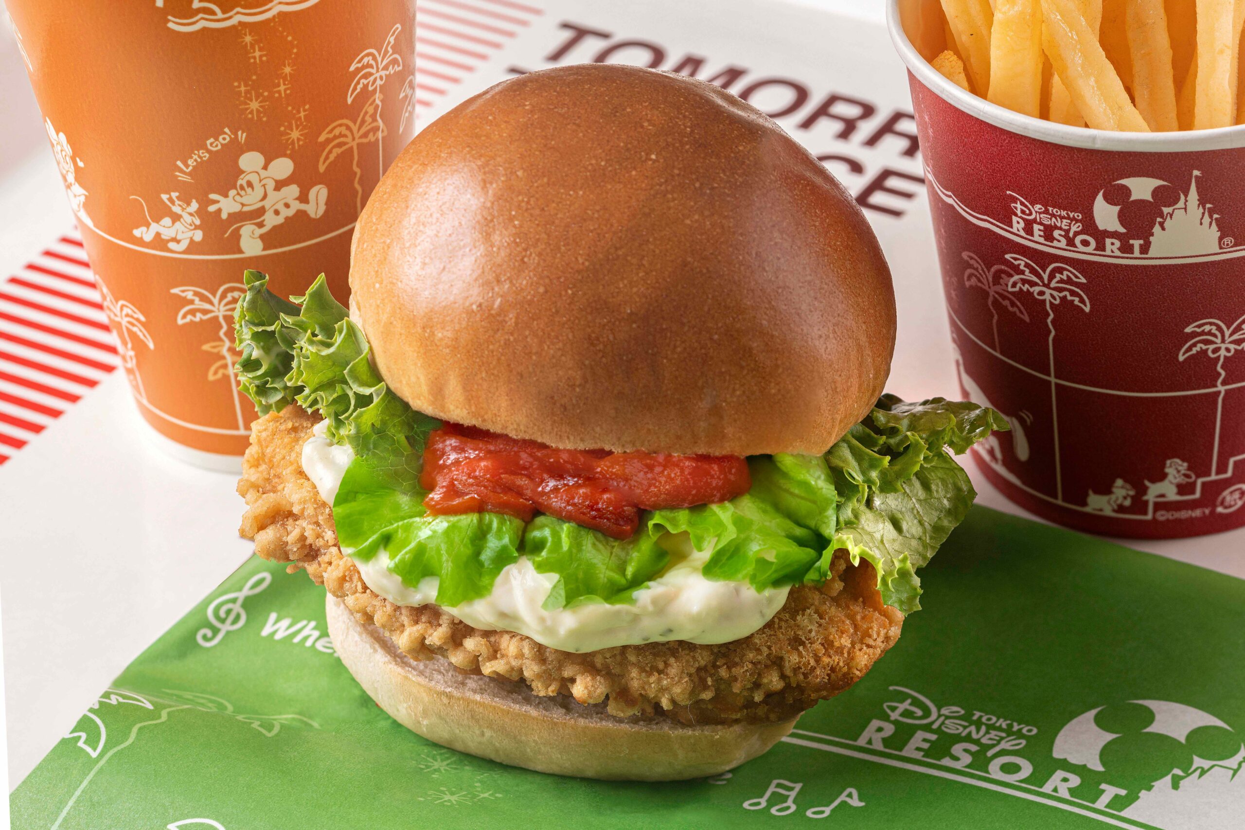 フライドチキンバーガー(タルタルソース)