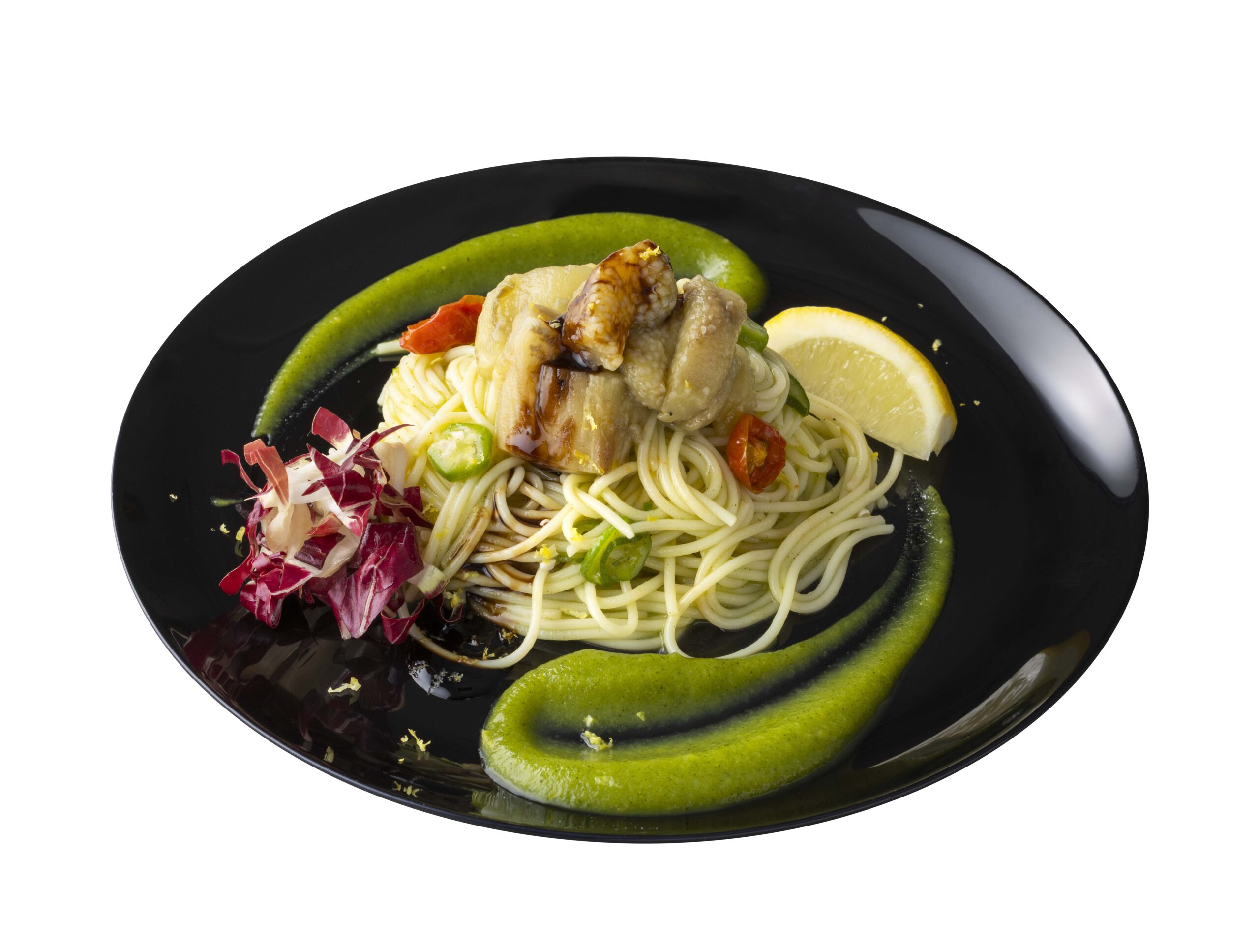 茄子とズッキーニの冷製パスタ
