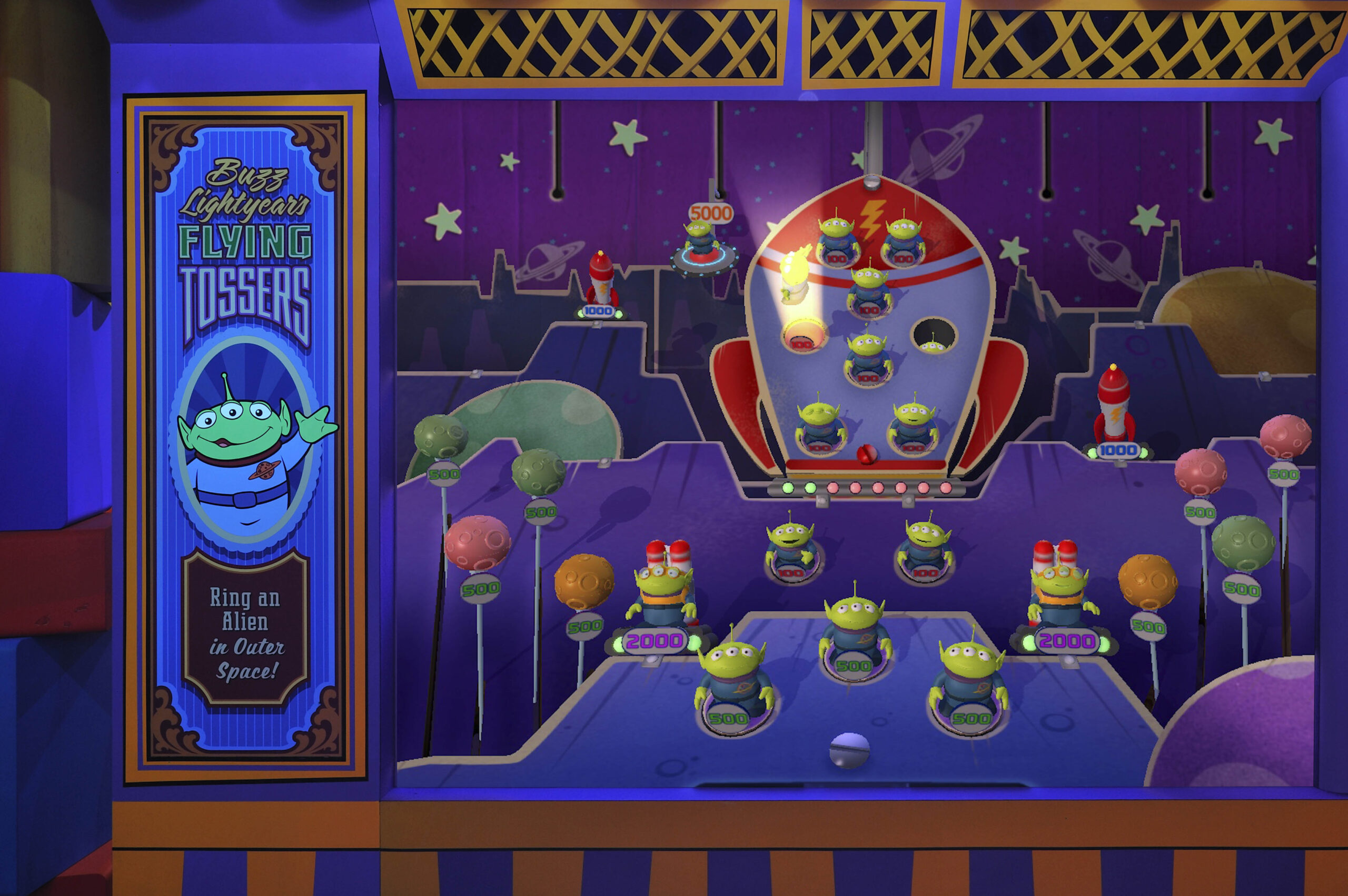 Buzz Lightyear's Flying Tossersのゲーム画面