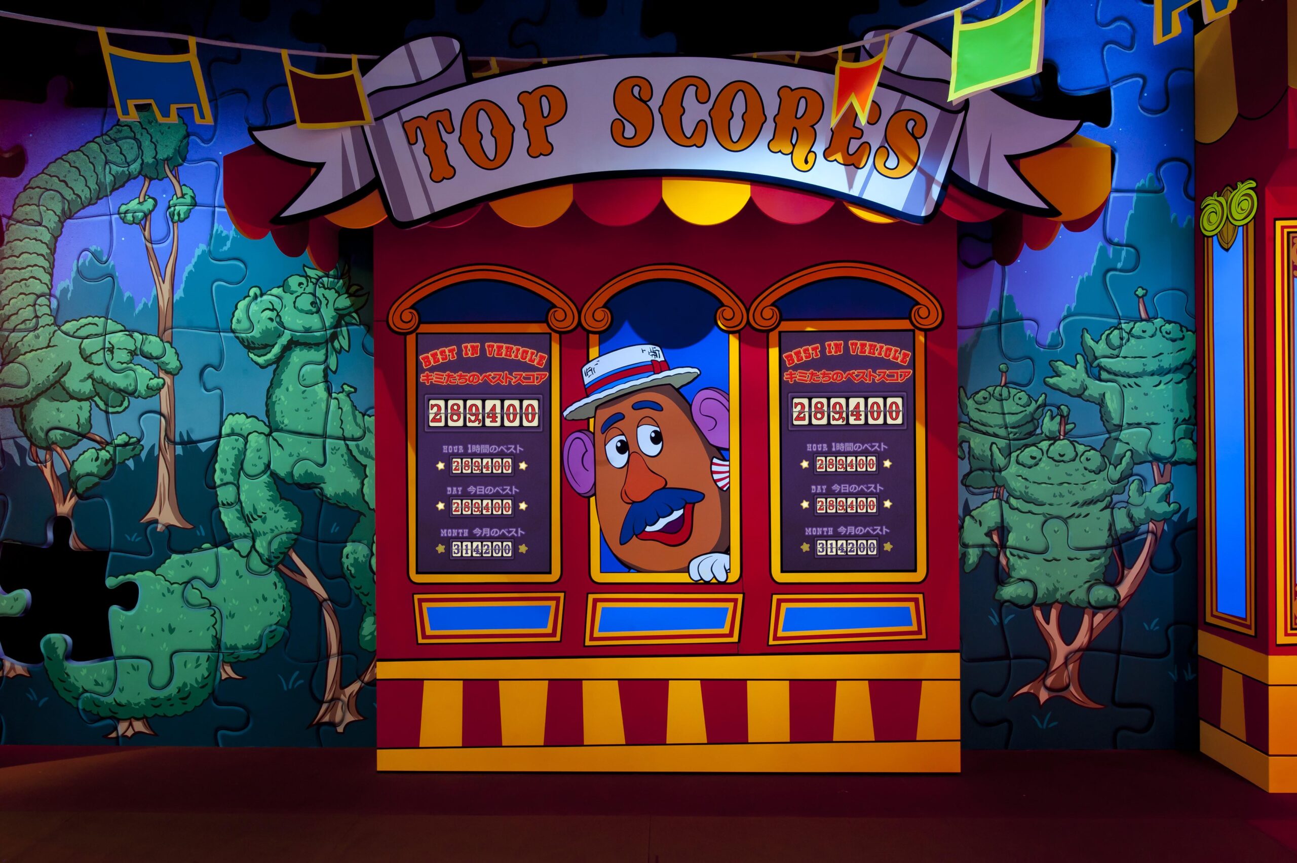 TOP SCORESのスコアボード