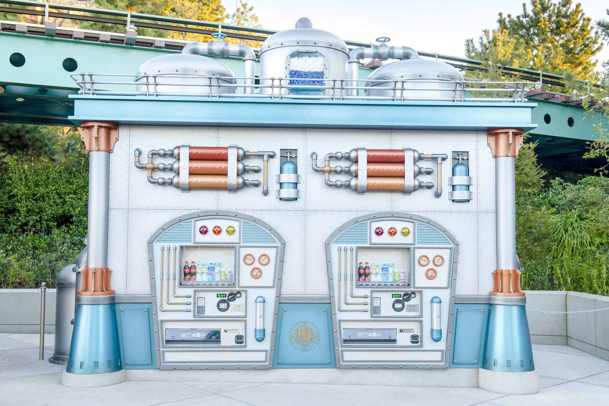 東京ディズニーリゾートのペットボトル飲料自動販売機