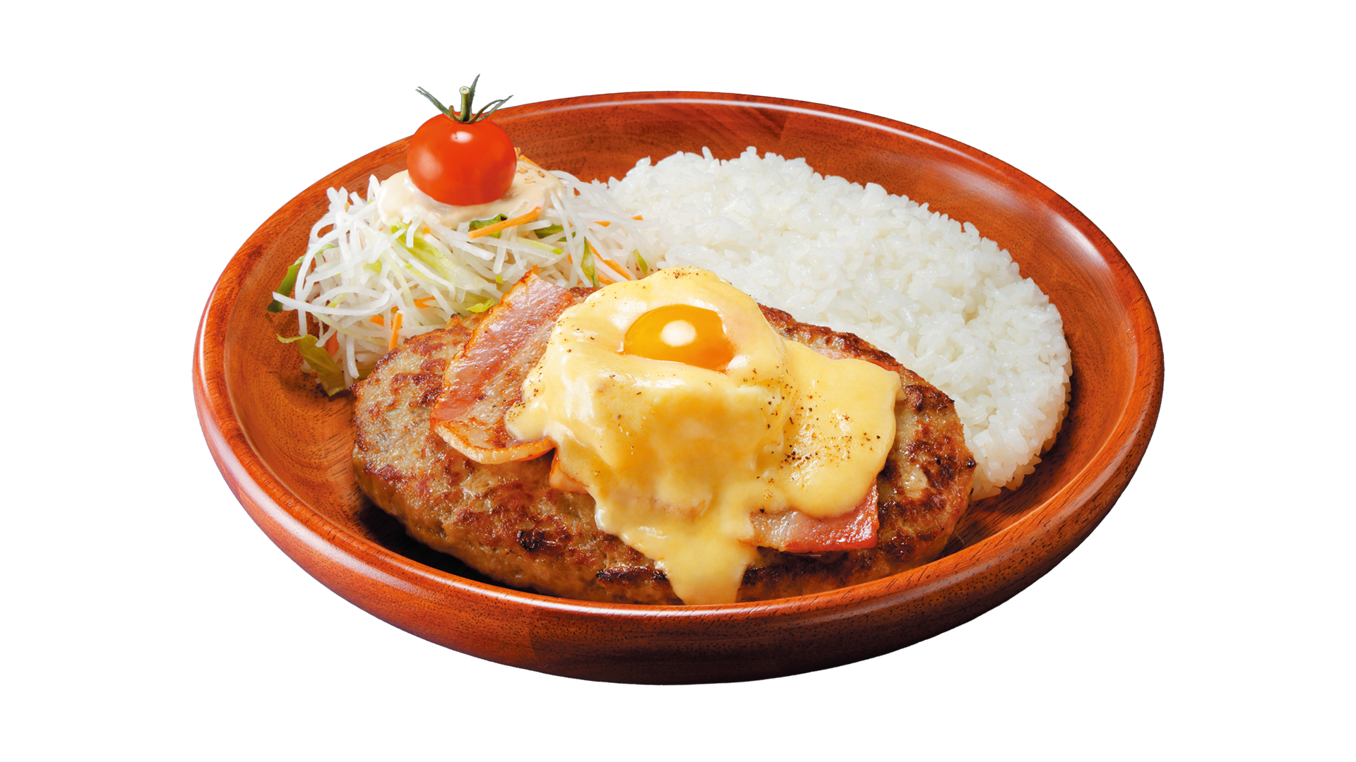 びっくりドンキー「ベーコンエッグベネバーグディッシュ」