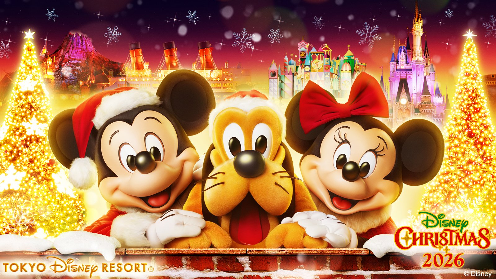 東京ディズニーリゾートのクリスマス イメージビジュアル