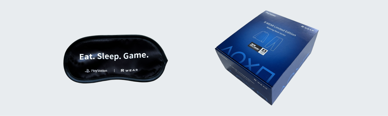 ■限定BOXとPlayStation限定アイマスク / ※アイマスクには遠赤外線効果はありません。