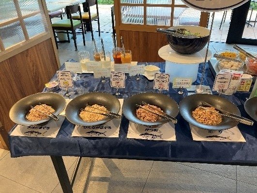 『はとばキッチン』×『シーチキン食堂』イベントについて / シーチキン食べ比べコーナー