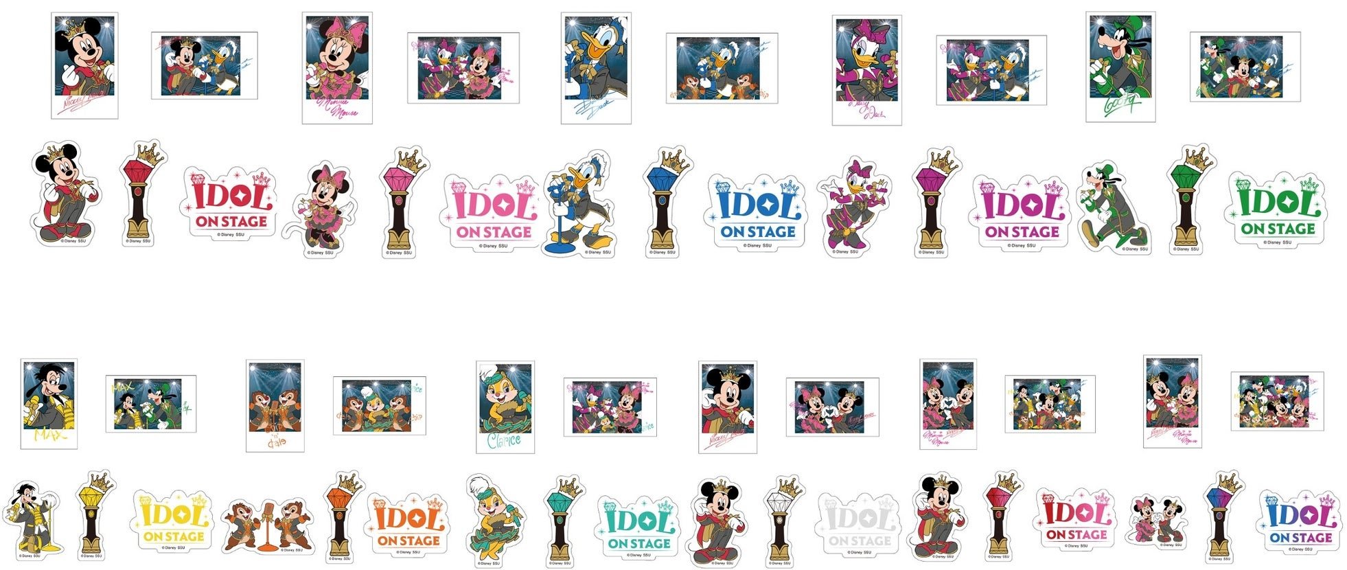 I賞キャラサイン入りカード&ステッカーセット全11種