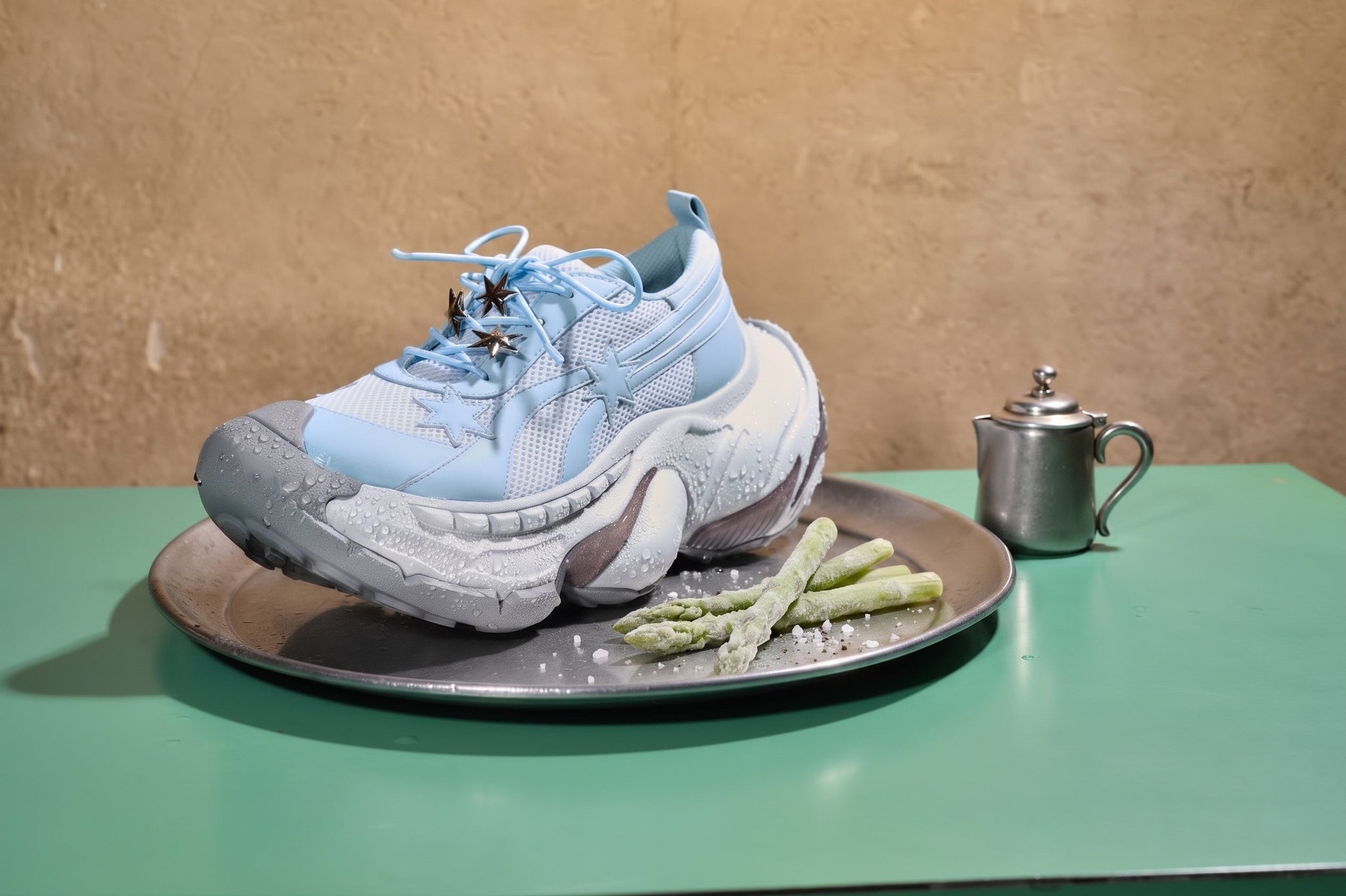 Bold hexagram Kicks ( Light Blue )