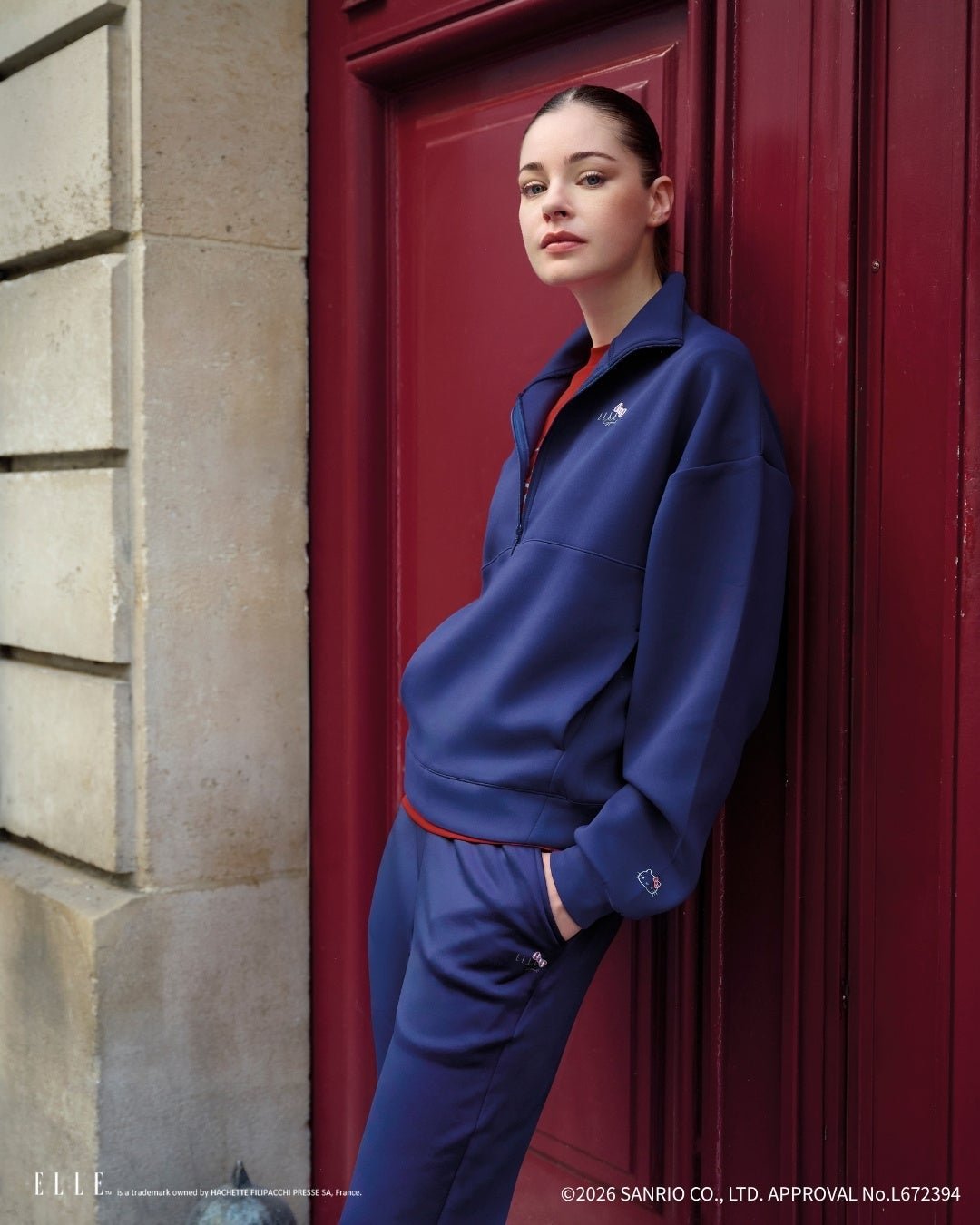 ハローキティ×ELLE SPORT ストレートパンツ