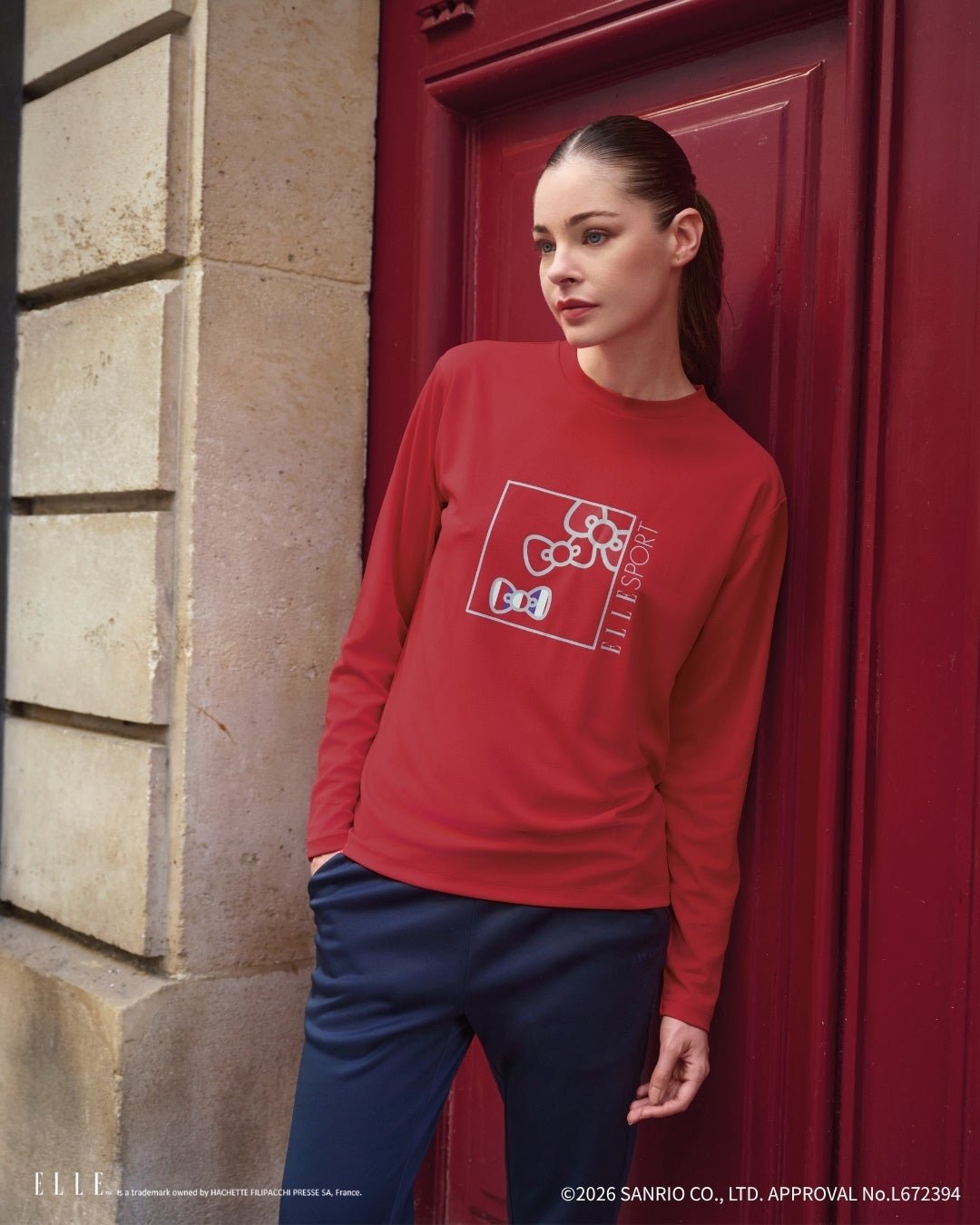 ハローキティ×ELLE SPORT プリントロンT