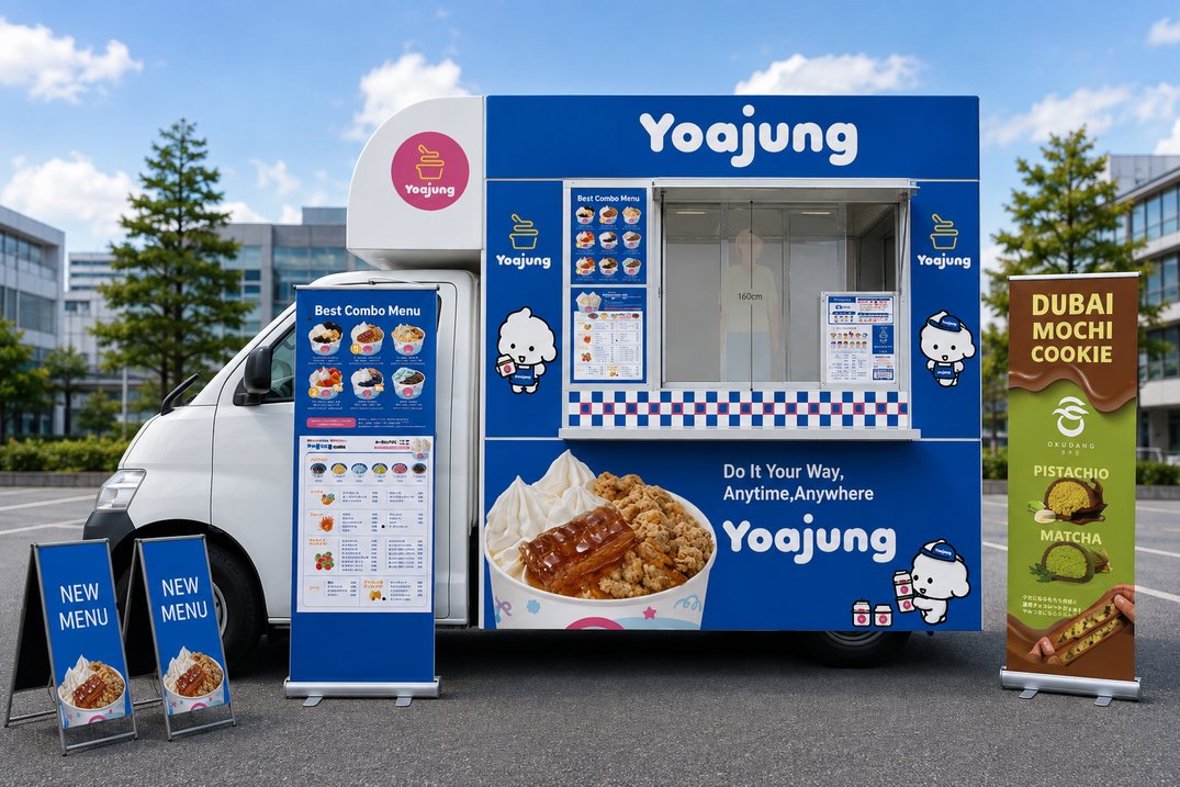 YOAJUNGオリジナルデザインのキッチンカー