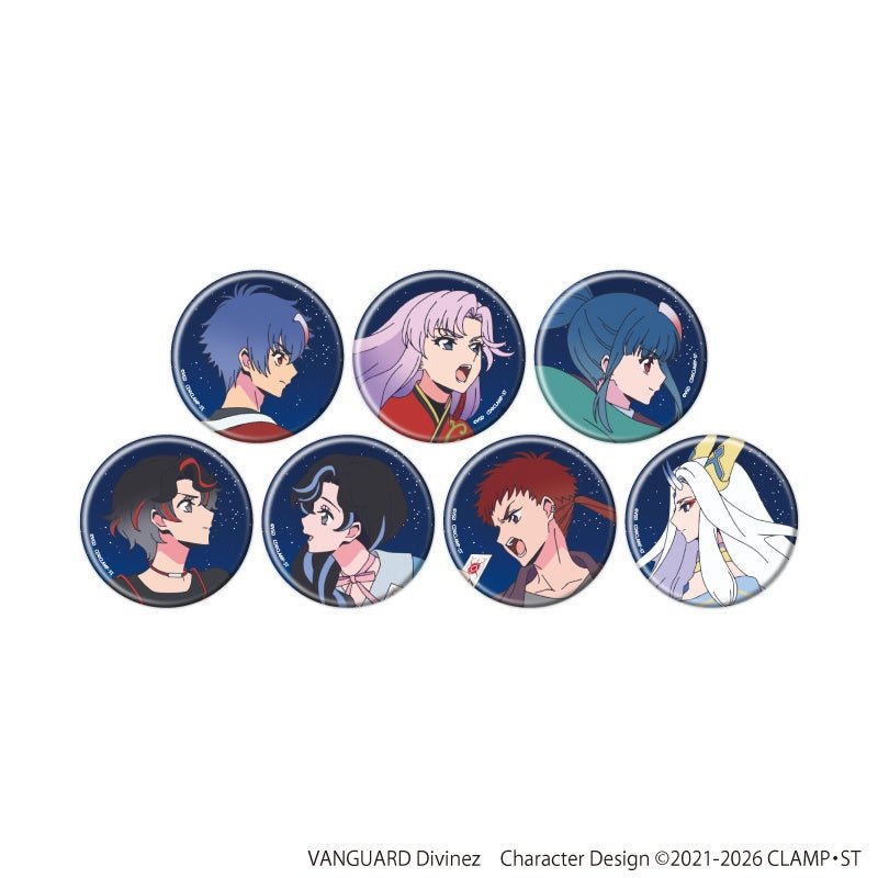 公式イラストの缶バッジ全7種
