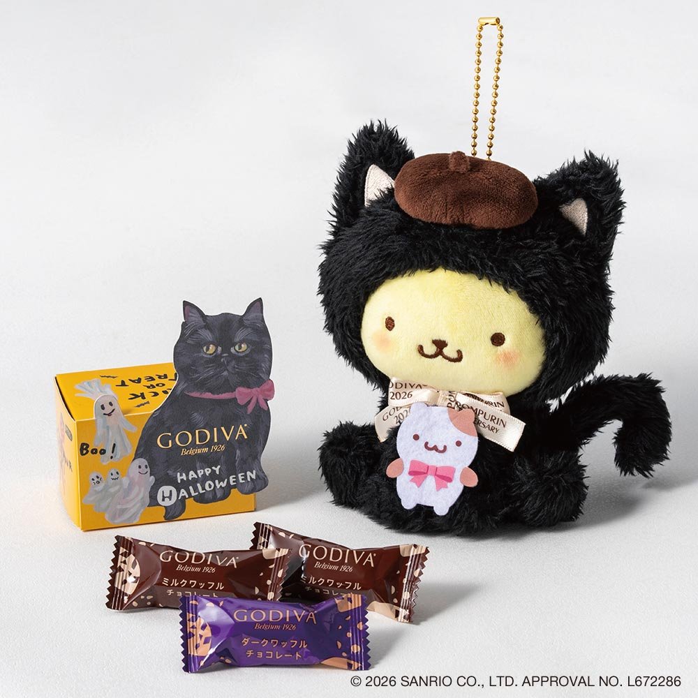 ポムポムプリン ぬいぐるみチャームとGクリスピーショコラのセット