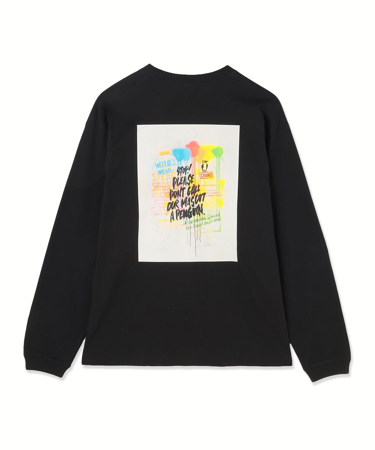 守矢努 Stencil Spray Art L/S T-Shirt