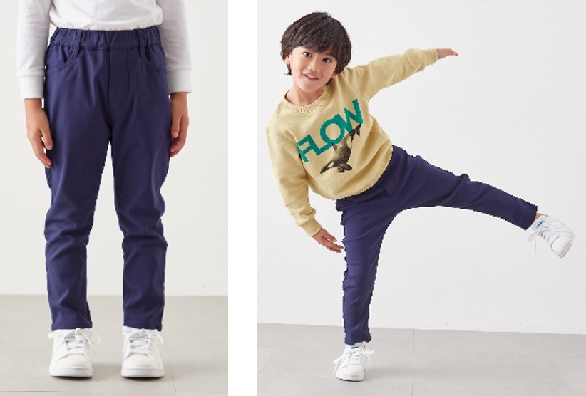 冬の裏起毛 座（THE）キッズパンツ