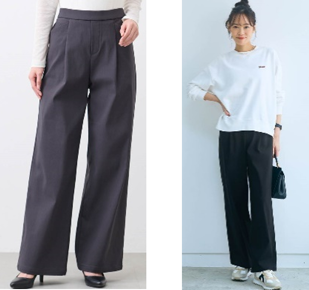 冬の裏起毛 ワイド座（THE）パンツ
