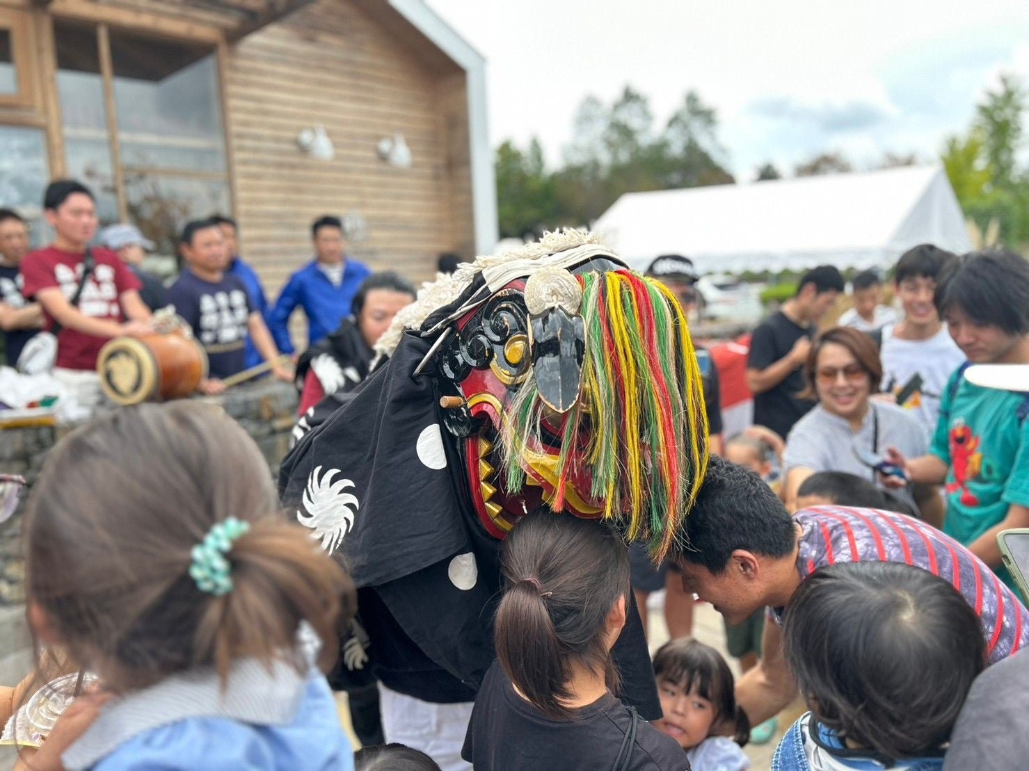 地元大沢町の獅子舞