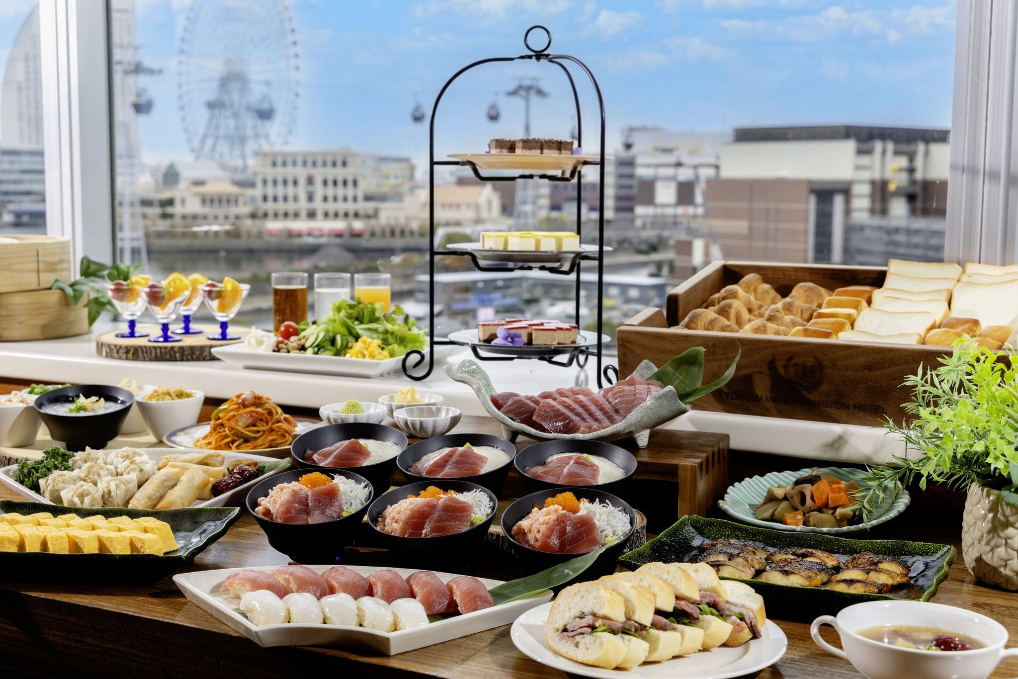 朝食ビュッフェ会場