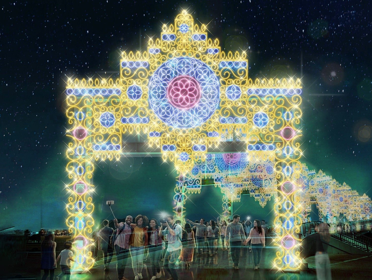 神秘のシャイニングアーチ