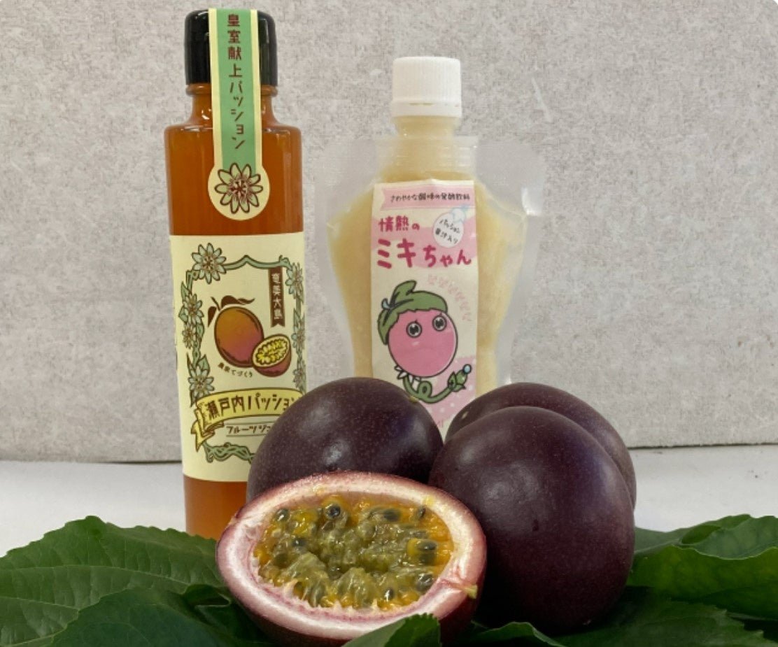 「こにや農産」パッションフルーツジュース、ミキ〈パッション果汁入り〉