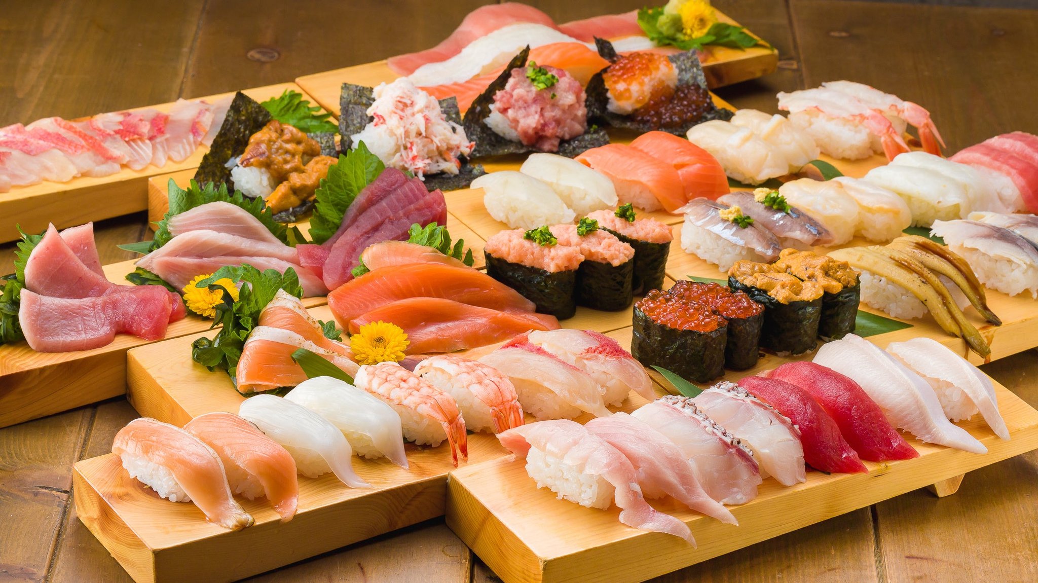 「サンキュー食べ放題プラン」の高級寿司