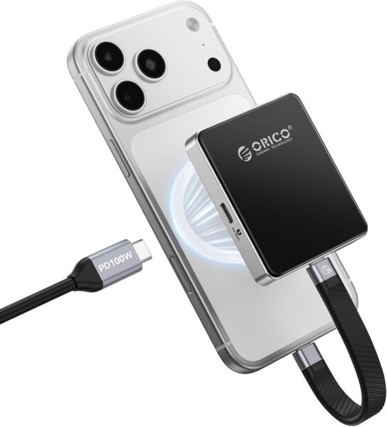 iPhone装着イメージ・ORICO SSDケース外観
