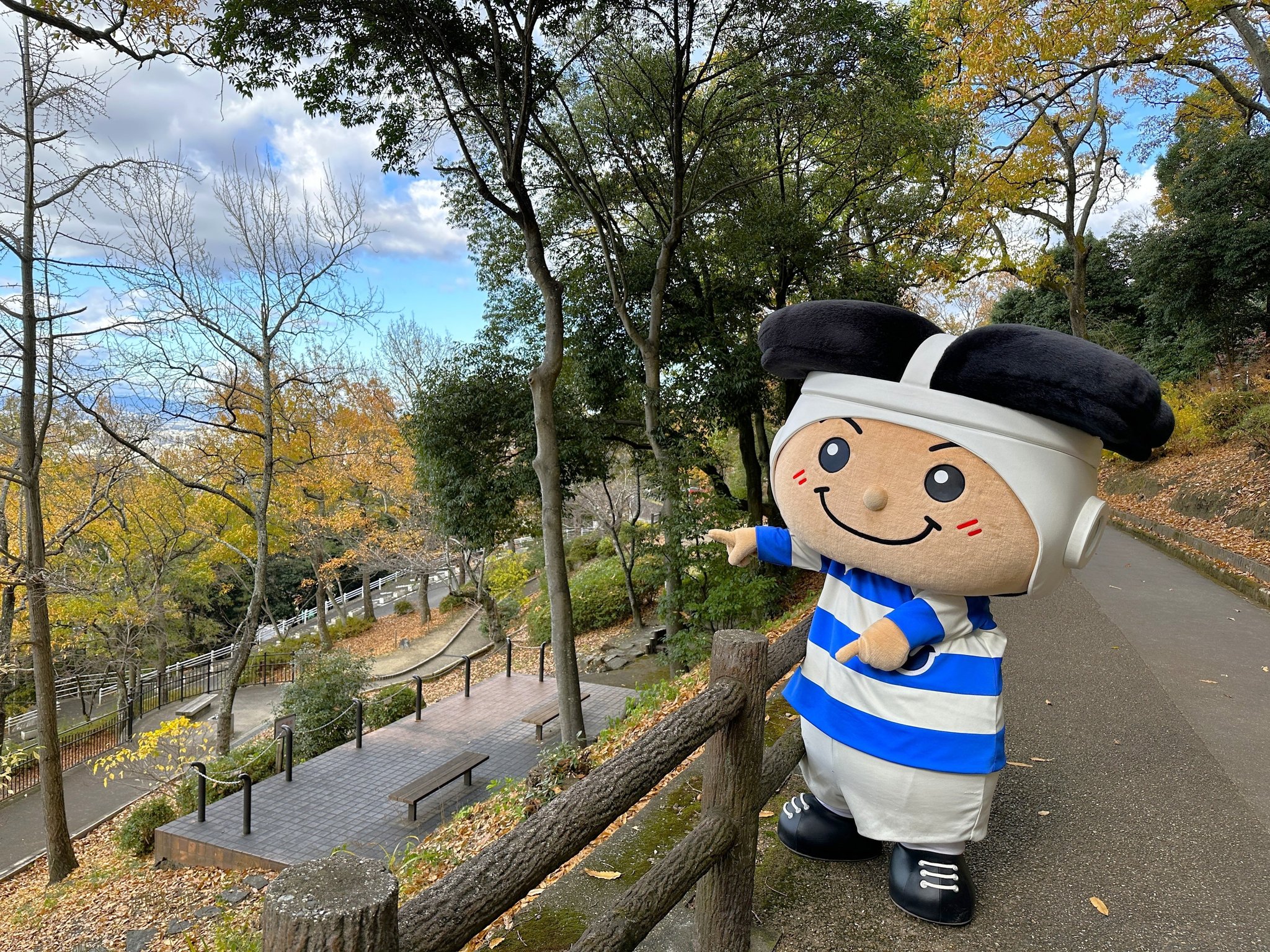 ⑤「トライくん」が会場に登場