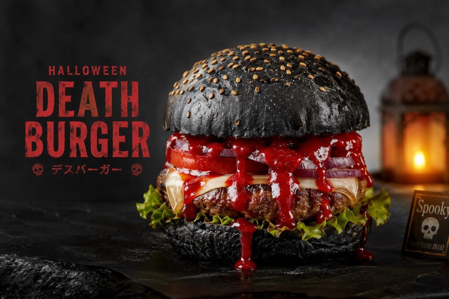 ■ 五感を刺激する、各店渾身の「ハロウィン限定サスペンス・グルメ」 / DEATH BURGER