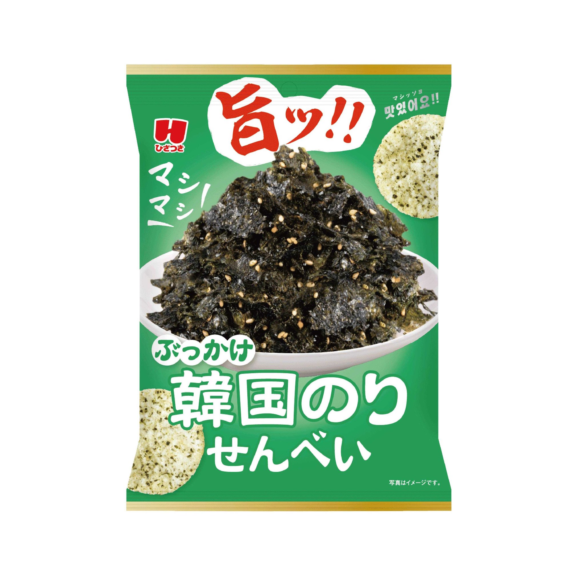 ぶっかけ韓国のりせんべいのパッケージ