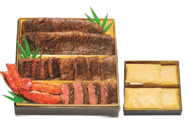 ●叙々苑【初登場】 / 4人用、焼肉おせち(あわび粥付) 37,800円 冷凍
