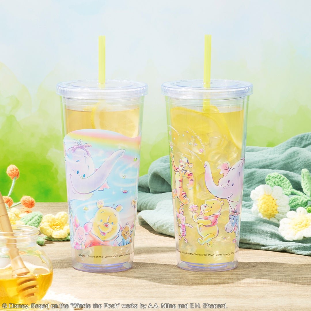 くまのプーさん プラチナムザッカストロー付タンブラー ～Jump into Colors～ 全2種