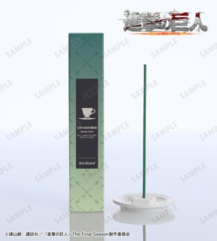 「LEVI ACKERMAN INCENSE STICK」のパッケージ