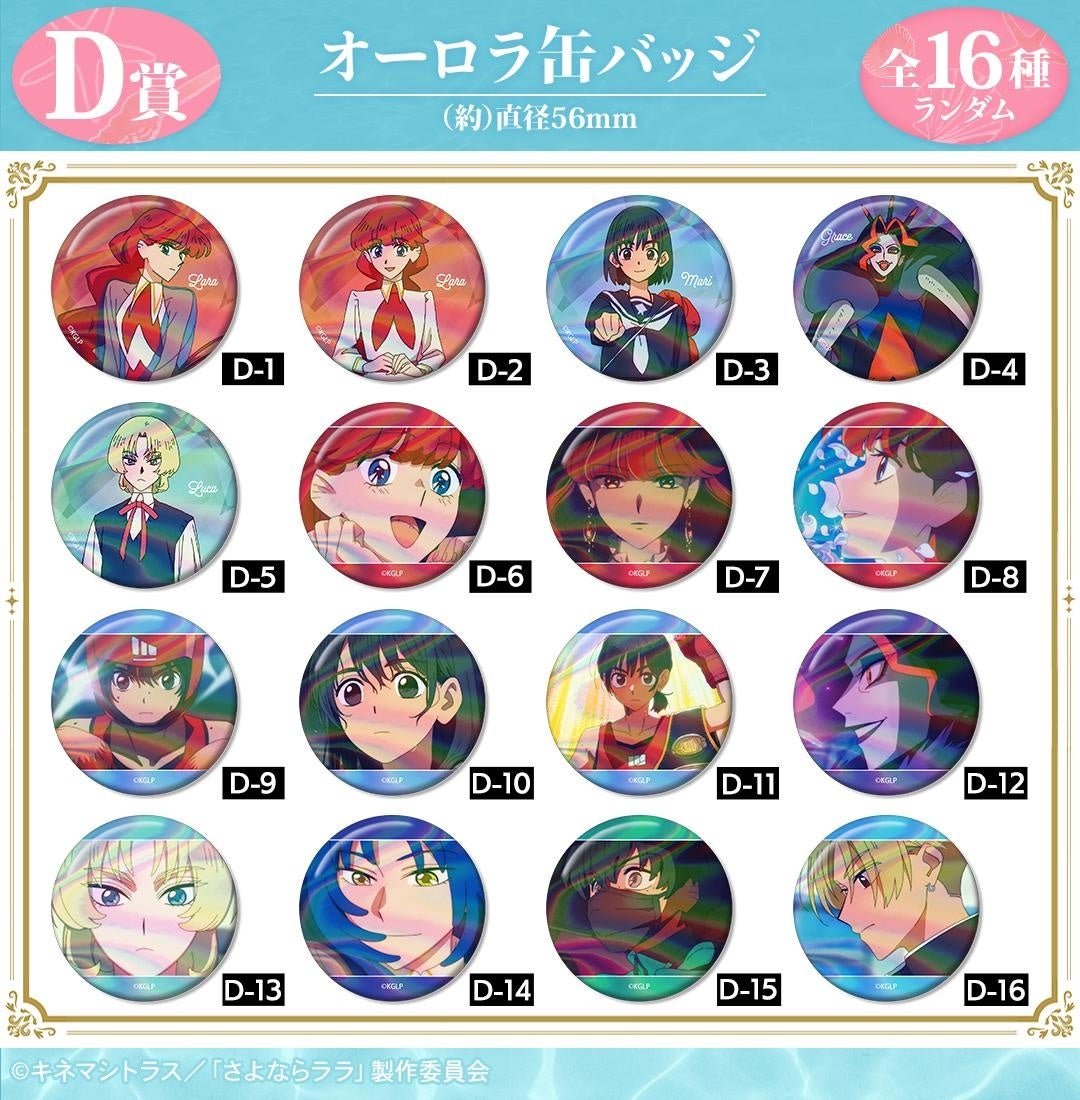 D賞 オーロラ缶バッジのイラスト
