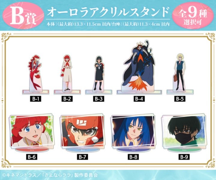 B賞 オーロラアクリルスタンドのイラスト