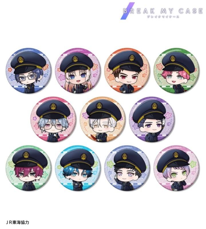 ちびキャラ駅員ver.グリッター缶バッジB全11種