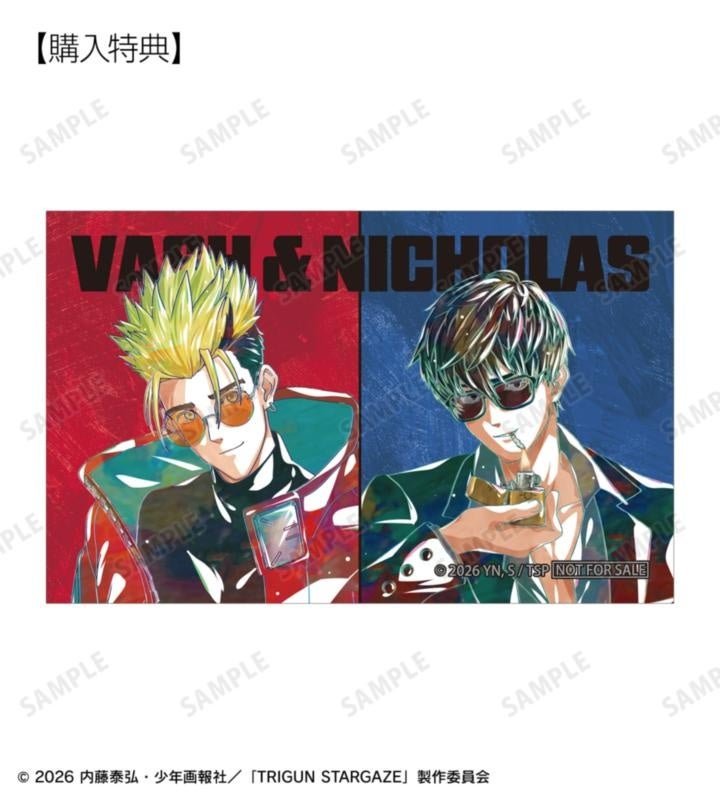 予約購入特典ヴァッシュ&ニコラスAni-Art第3弾アクリルカード