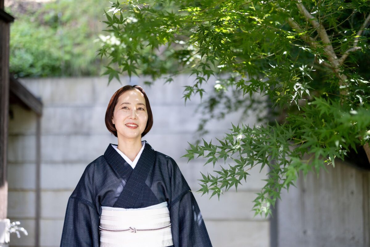 着物姿の女性ポートレート